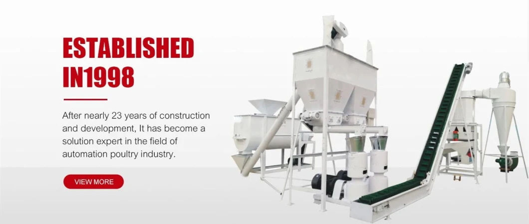 Complete Feed/Wood Pellet Production Line Hammer Mill Pellet Cooling Packing Machine Animal Feed Pellet Making Line